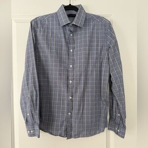 Men's Blue Checkered Shirt